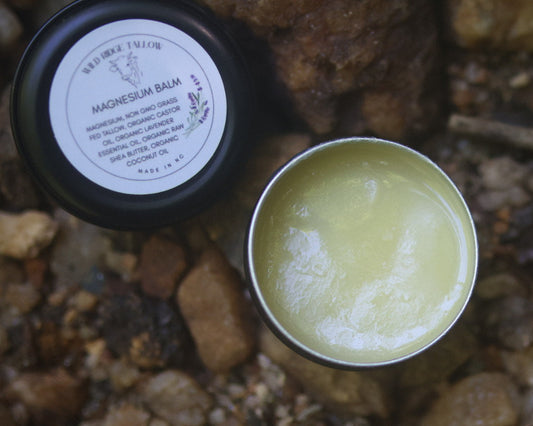 Wild Ridge Tallow Magnesium Balm 1oz Tin - Made In NC