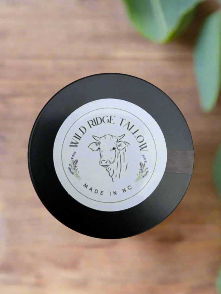 Wild Ridge Tallow Citrus & Eucalyptus 4oz Top View