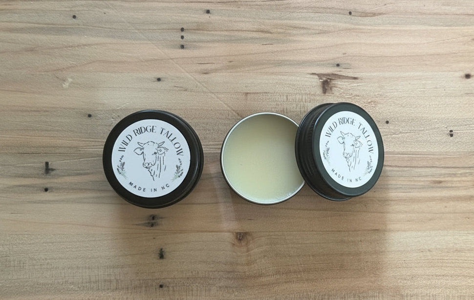 Magnesium Tallow Balm for Muscle Relief & Relaxation – Grass-Fed & Finished – Made In NC – 1oz - Wild Ridge Tallow