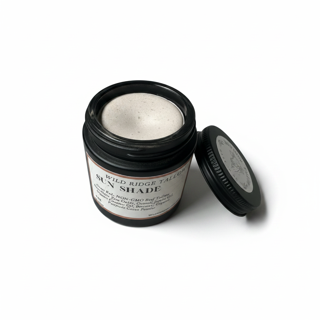 Jar of Wild Ridge Tailor's Sun Shade on a white background