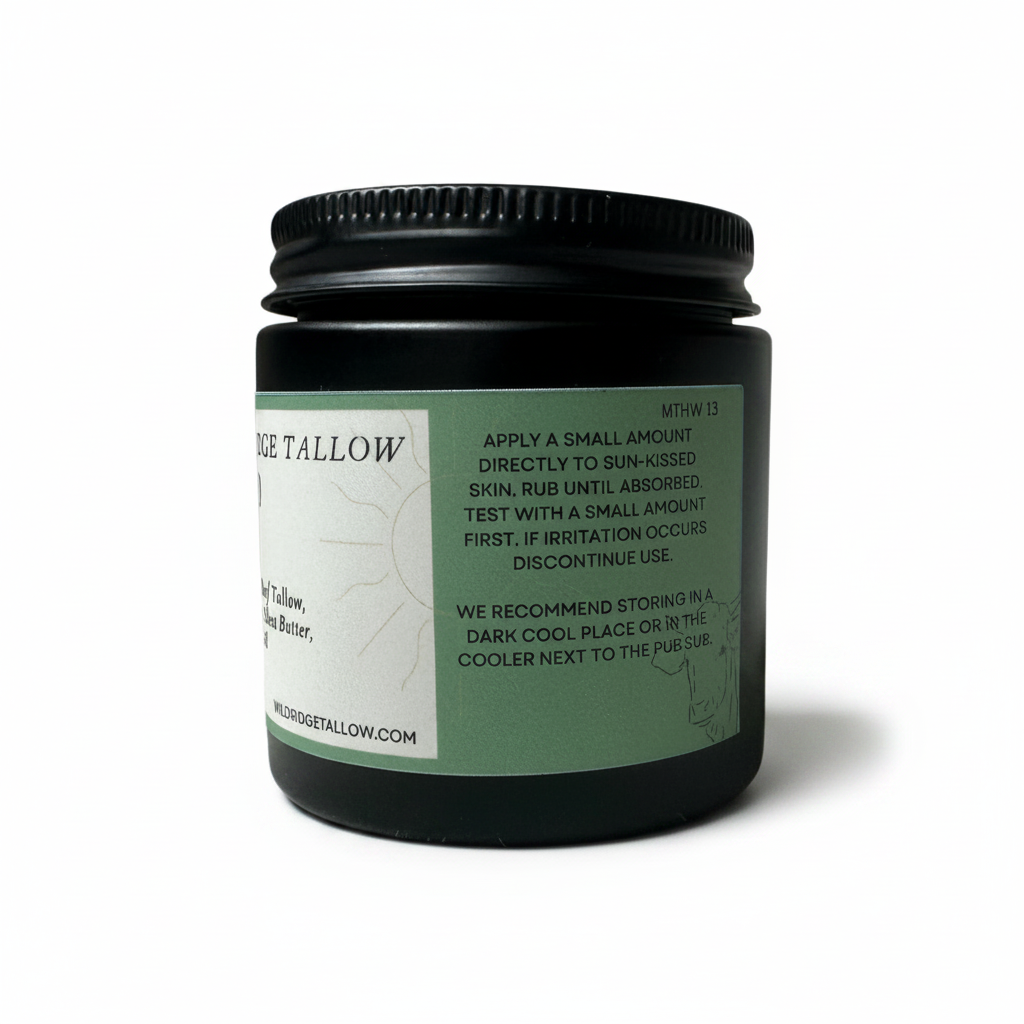 Jar of cream with a black lid on a white background